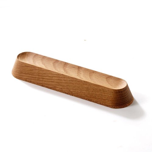 Wood Pen Tray – Handmade Walnut Desk Organizer, Minimalist Pen Holder for Office, Home, Gift(MODEL-2-OAK)