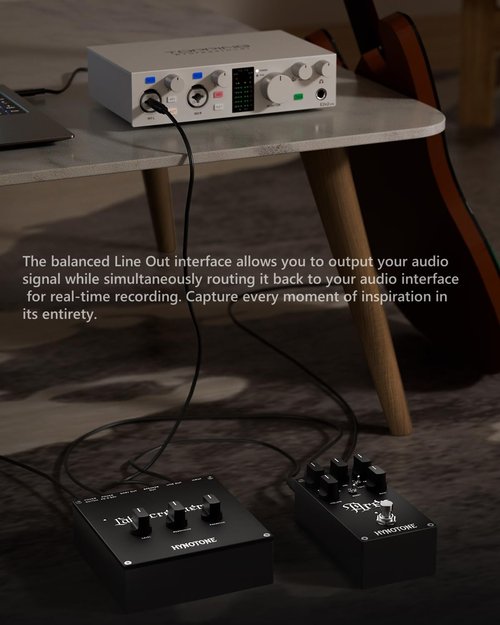 TOPPING HYNOTONE CabScreamer60 60W Power Amp Pedal with Presence & Resonance Controls, Balanced Line Out, DC 9V Output, PD Power Input, Line Out for Live & Recording