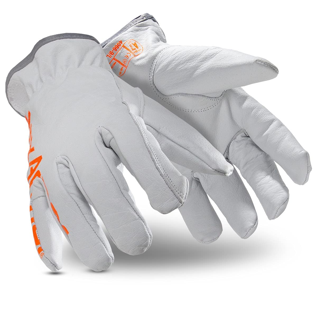 HexArmor | Traditional Style | Leather | Cut And Heat Resistant | Work Gloves | Chrome SLT ® Series 4066 | X-Large