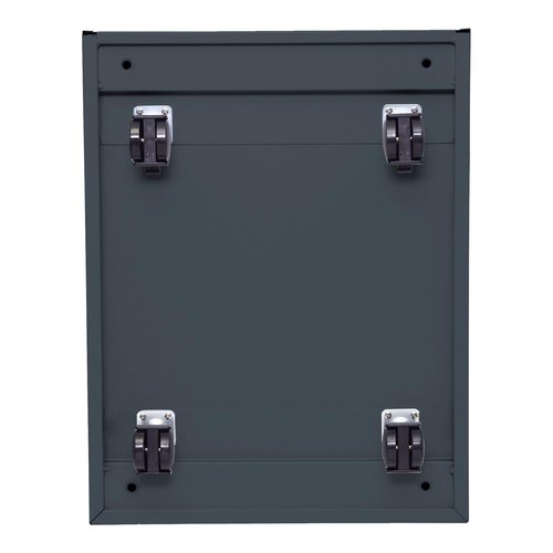Alera PA54-2820CH Two-Drawer Metal Pedestal File 16w x 19-1/2d x 28-1/2h Charcoal, Charcoal