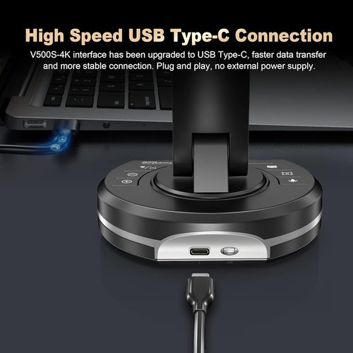 JOYUSING 4K,13MP Document Camera for Teacher, A3 Size, Auto Focus, LED Light, OCR for Windows, Perfect for Distance Learning and Web Conferencing Compatible with Windows, MAC, Chromebook