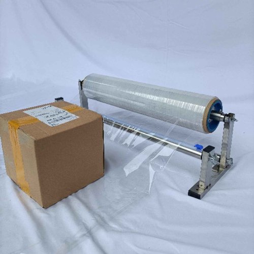 PATIKIL 17inch Stretch Wrap Dispenser, Table Stretch Film Dispenser Desktop Wrapping Packing Machine Pallet Wrapper Stainless Steel with 4pcs Film Slide Cutter for 40cm/15.7in Width Wrap