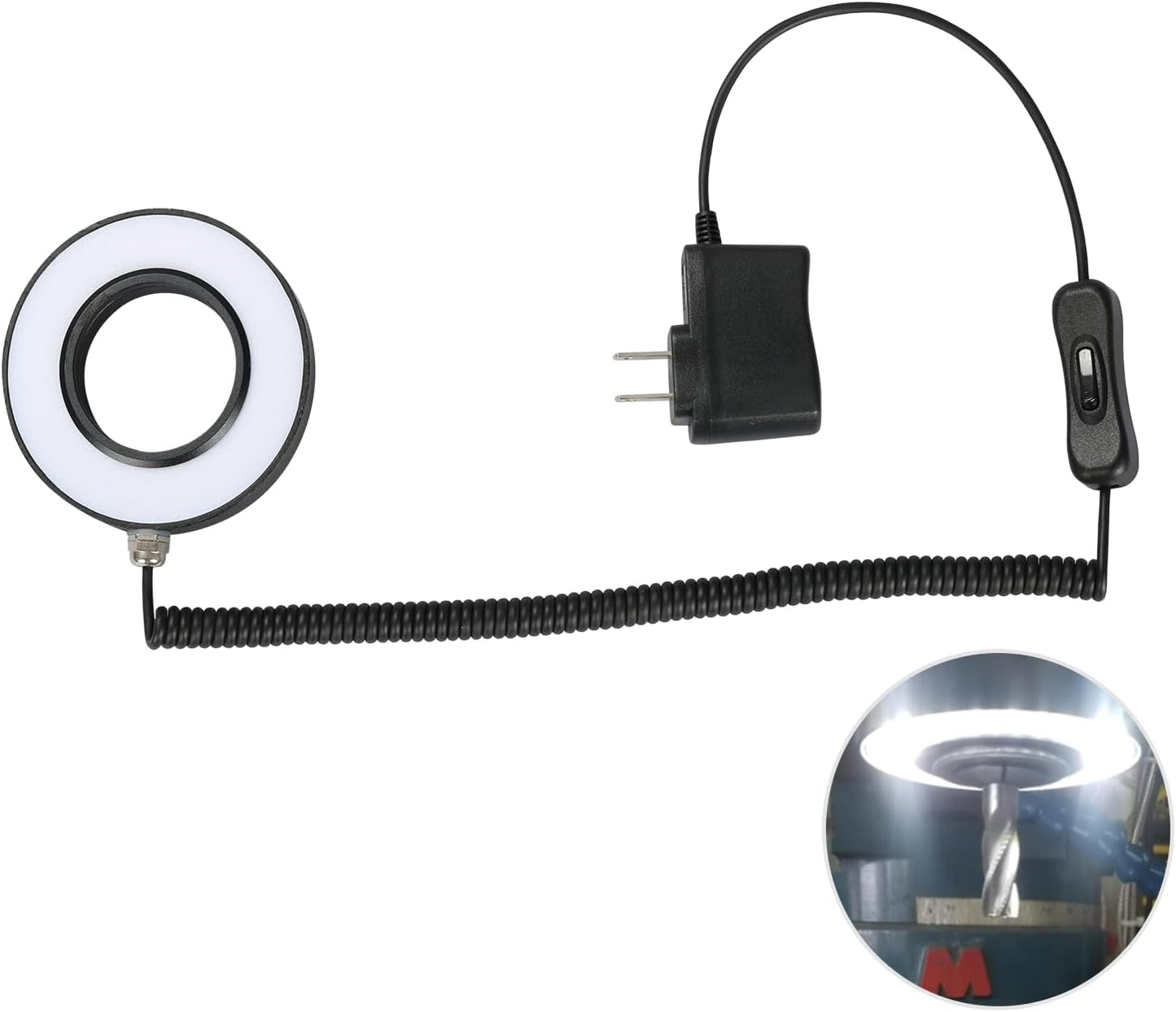 Skiennix Milling Machine Spindle Light - 50MM Waterproof LED Magnetic Work Light for CNC Use