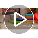 8 Pcs Kids Floor Cushions 13.8 x 13.8 x 2 Inch, Classic Color Set (Vacuum Packed)