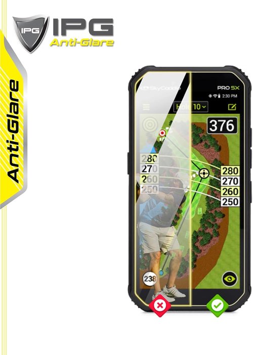 IPG Anti-Glare Screen Protector Film for Skycaddie Pro 5X Golf GPS - 5.5 Inch Matte Finish for Outdoor Use