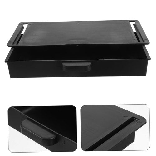 DOITOOL Under Desk Hidden Slide Out Drawers Adhesive Storage Organizer for Home Office Sturdy with Convenient Handle Multifunctional Under Shelf Storage