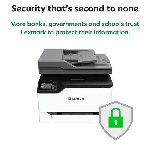 Lexmark CX431adw Color All-in-One Printer with Touchscreen, Multifunction Laser -for Office, Wireless, Mobile Ready & Duplex Printing (Print, Copy, Scan, Analog Fax (4-Series)(40N9370)