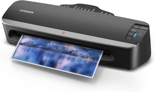 LOTHANEK 13-Inch Laminator Machine - Heavy Duty A3 Thermal Laminating with 50 Sheets | 60-Second Warm-Up
