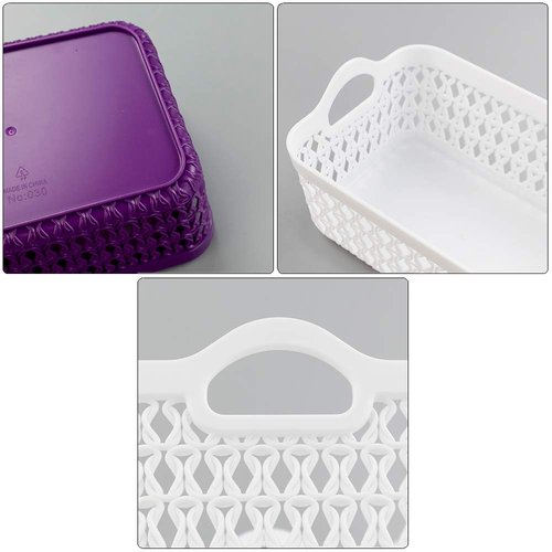 Sosody Plastic Mini Storage Baskets for Drawer, 12 Packs