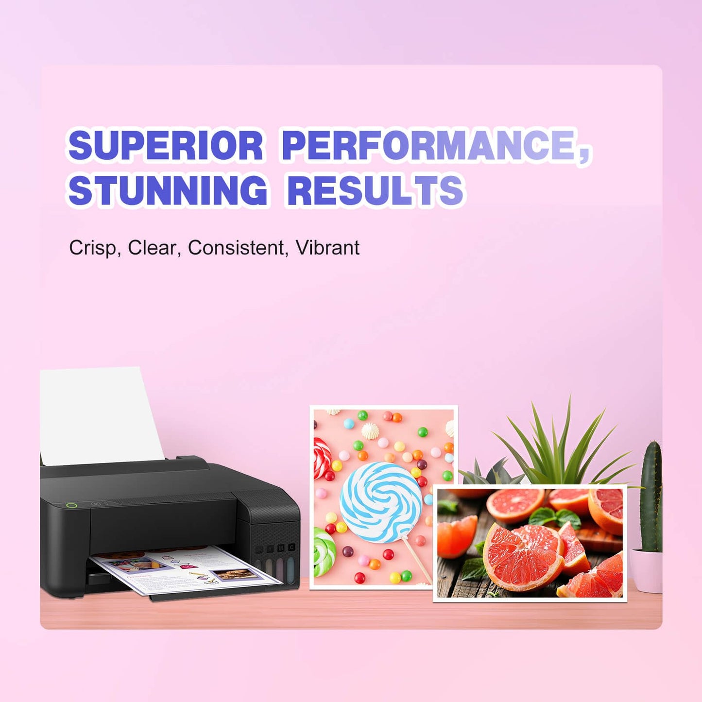 JoyPrinting GI-26 GI26 Ink Refill Bottles Compatible with Canon GI-26 Ink Bottles Work for GX7021 GX6021 GX5020 GX4020 GX3020 GX7020 GX6020 GX6120 Megatank 4 Pack