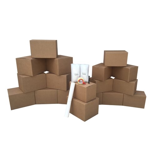 uBoxes Moving Boxes Bundle of Small & Medium - Pack of 18