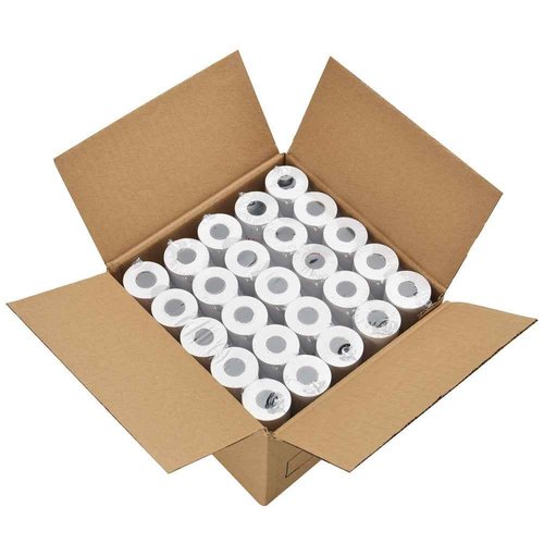 MFLABEL 2-1/4" x 50' Thermal Paper Rolls - 100 Rolls Bulk POS Receipt Papers for Clover, First Data Terminals | Credit Card Paper with HD Printing, Fade-Proof & Jam-Free Guarantee