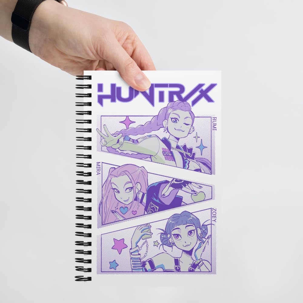 KPop Demon Hunters Huntrix 5.5" × 8.5" Spiral Notebook