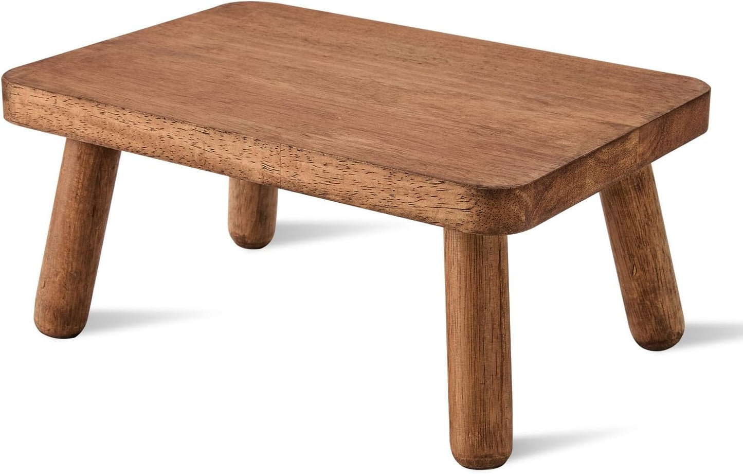Skiennix Wooden Step Stool - Heavy Duty Anti-Slip Design for Kitchen, Office, Bathroom | 6.3" High