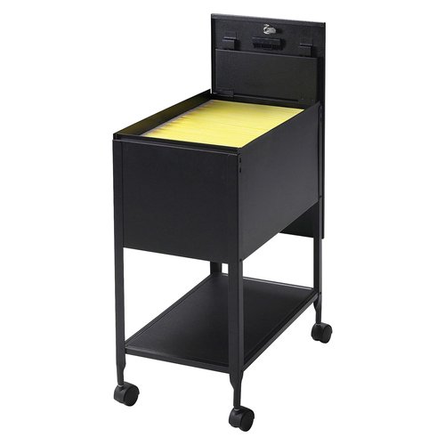 Lorell Standard Lock Mobile File Black 28.35" x 16.54" x 6.50"