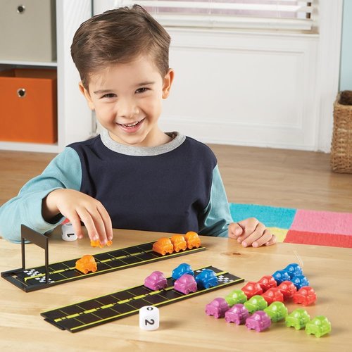 Learning Resources Mini Motor Math Activity Set - Engaging Math Manipulatives for Preschoolers | Addition & Subtraction Games