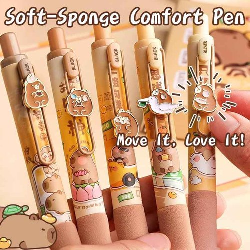 Melorumi Capybara Stationery Set Cute Pencil Case Pouch Gifts For Girls Boys Kid Large Capacity Kawaii Capibara Organizer Office School Supplies
