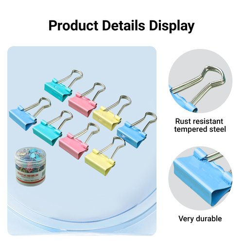 Loose-Leaf/Spring Binder - Durable Plastic, Holds 200 Sheets for Office/Home Organization-color60pcs（15mm）