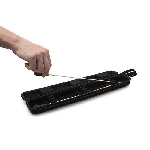 Magerdy Fields Conducting Baton Case - Holds 2 Conductor Batons up to 16 inches - with Carrying Strap and 2 Metal Bookmarks - Adjustable Supports - Conductor Sticks - mollard baton conductor wand case