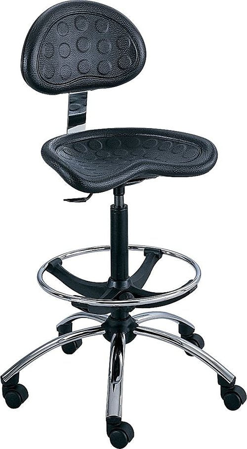 Safco Products 6661BL SitStar Stool Back for use with SitStar Chrome Base, sold separately, Black