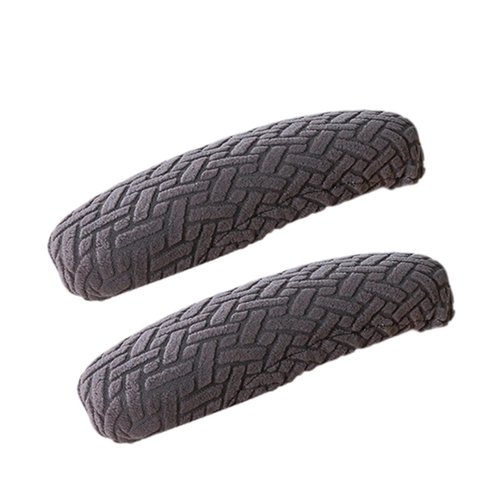 FccsiKoa 1 Pair of Armrest Covers for Office Chairs, Covers for Home Office Armchairs, Gray