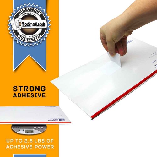 OfficeSmartLabels 2-5/16 x 4 inch Shipping Labels, Compatible with 30256 Labels (6 Rolls / 300 per Roll)