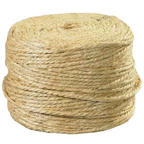 Aviditi Fiber Sisal Tying Twine, 3 Ply, 970', 360 lbs. Tensile Strength, Natural (TWS970)
