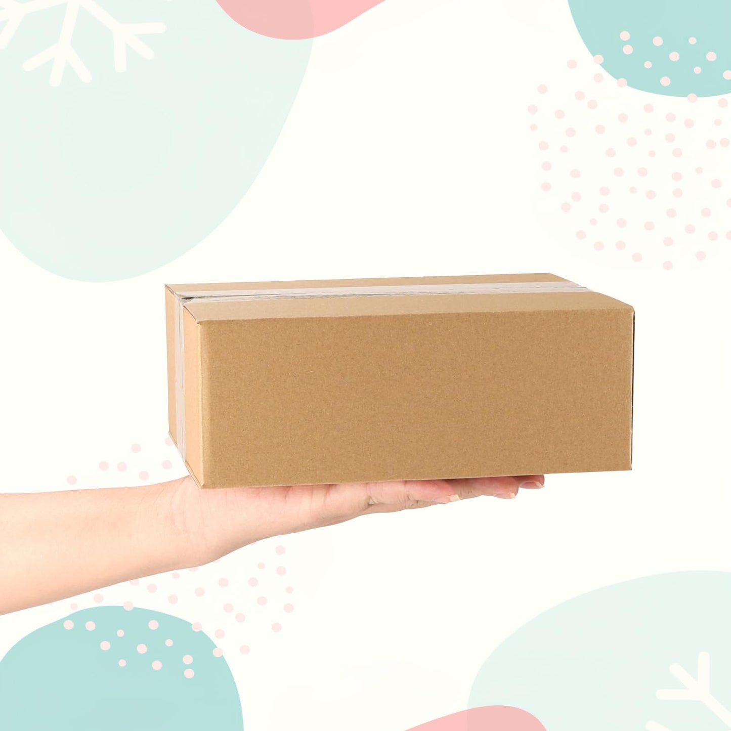 CRUGLA 40 Packs 8x6x3 Shipping Boxes for Small Business, Corrugated Cardboard Boxes Bulk for Shipping Packing Mailing