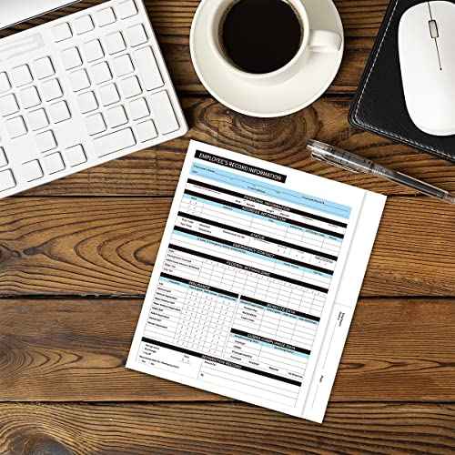 Employee Record Folders - Confidential, High-Capacity, and Durable - Preprinted Pack of 25