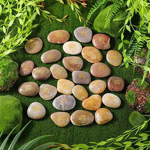 Roowest 30 Sets Inspirational You Rock Gifts Employee Appreciation Gift You Rock Engraved Inspirational Rocks Gift Faith Stones Cards Notecards Organza Bag for Staff Volunteer Teacher Nurse