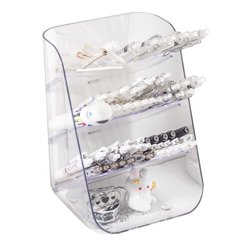 Saikvi Acrylic Pencil Holder Desktop Stationary Organizer Pencil Organizer for Desk for Office/Colleage/Home