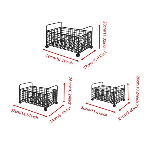 Amagogo Rolling Book Cart File Organizer Under Desk Office Storage Box Utility Cart Book Bin for Bag Craft Daily Items Kids Room Toys, L
