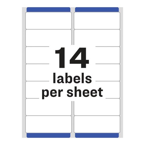 Avery Printable Address Labels with Sure Feed, 1-1/3" x 4", Matte Clear, 700 Blank Mailing Labels (05662)
