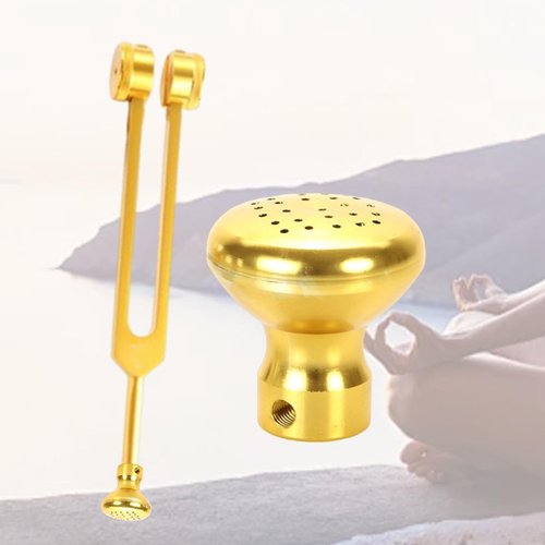 Colaxi Tuning Fork Boot Holder Aluminum Multifunction Supplies Lightweight Portable Yoga Protection with Screw Home Replacement, Gold
