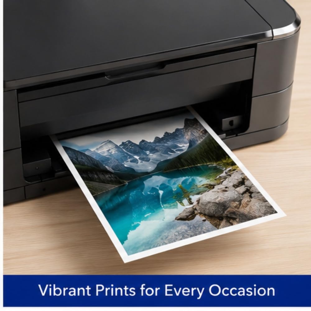 400 Sheets 4x6 Photo Paper Glossy 180gsm Premium Inkjet Printer Paper, 4"x 6" Waterproof High Gloss Photo Quality Paper, Smooth Bright White Finish, 4R Photographic Paper for All Inkjet Printers