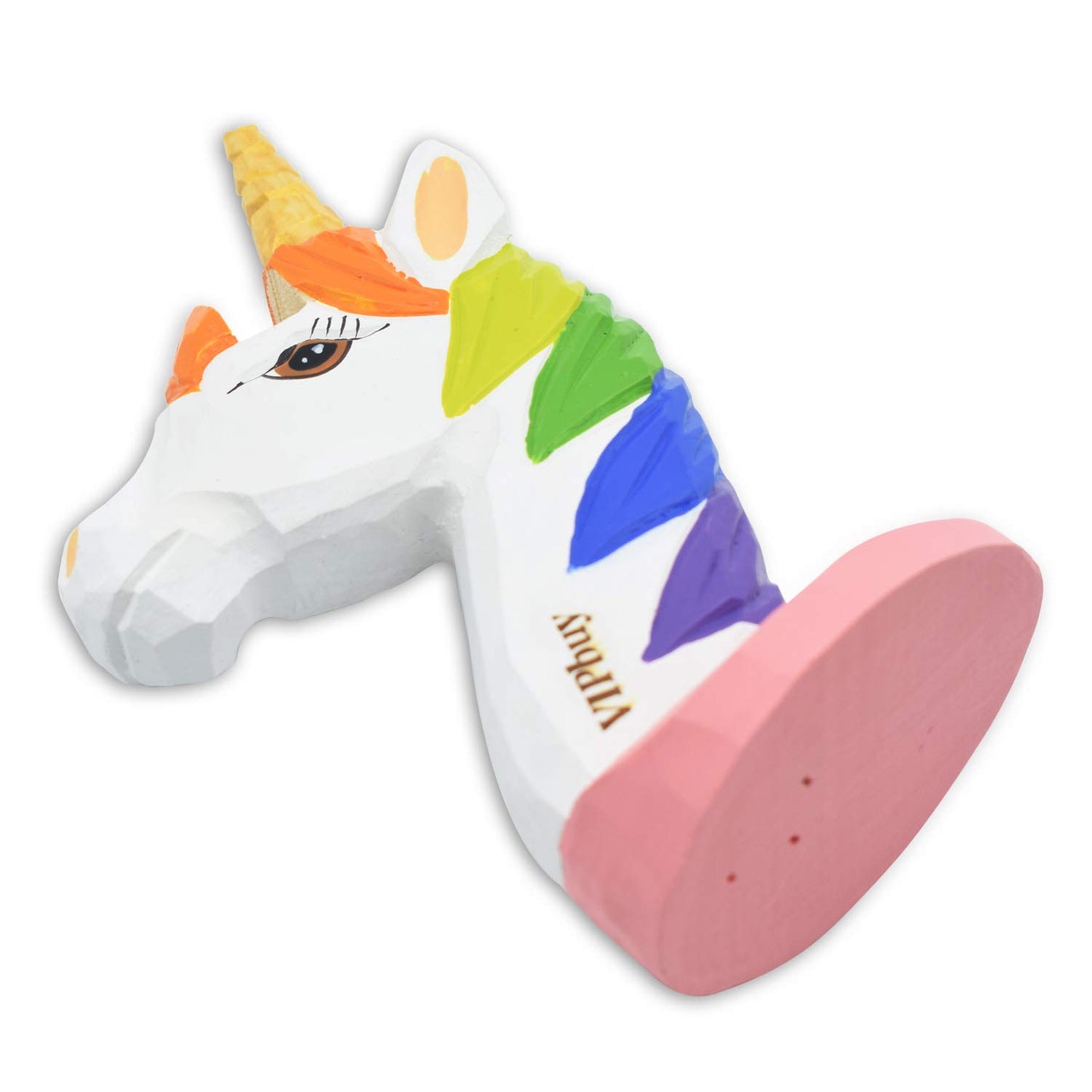 VIPbuy Handmade Wood Carving Eyeglasses Glasses Holder Stand Sunglasses Display Stand Home Office Desk Décor Gift (Unicorn)