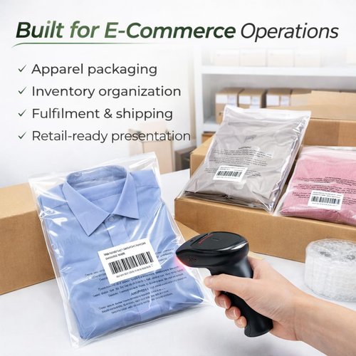 Clear Poly Bags 600 Count Combo Pack - Self-Seal Adhesive Storage & Shipping Bags (9x12, 11x14, 12x15) for Apparel & Retail