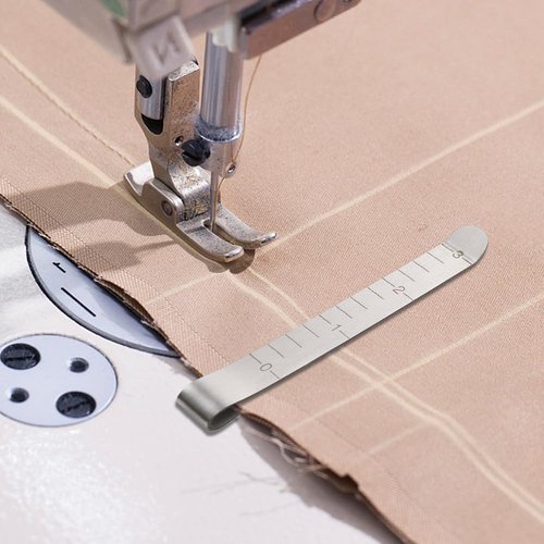 5 Pieces Sewing Clips Metal Hemming Clips 3 Inch Measurement Ruler Quilting Supplies for Hemming Quilting Fabric Binding