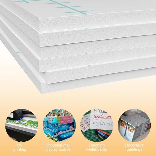 6 Pcs White Self Adhesive Foam Board 11x17inch 3/16 Thick Large Foam Board Foam Core Board 11x17 Foam Board Adhesive Foam Board for Signs, Buffered Presentations, School, Office and Art Projects