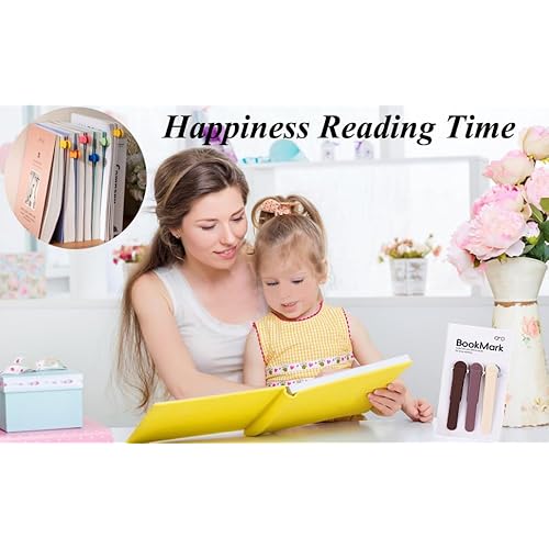 3Pcs Bookmark Book Marks, Silicone Book Marks for Reading Women Men Kids Book Lovers, Automatic Book Mark Smart Book Marker Clip Page Holder Reading Accessories School Supplies Gifts for Students
