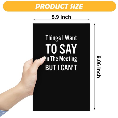 Harloon 20 Pcs Funny Christmas Office Notebook Bulk Things I Want to Say Lined Paper Notebook Sarcastic Gag Gifts Funny Office Gift for Employee Coworker Team Leader Manager