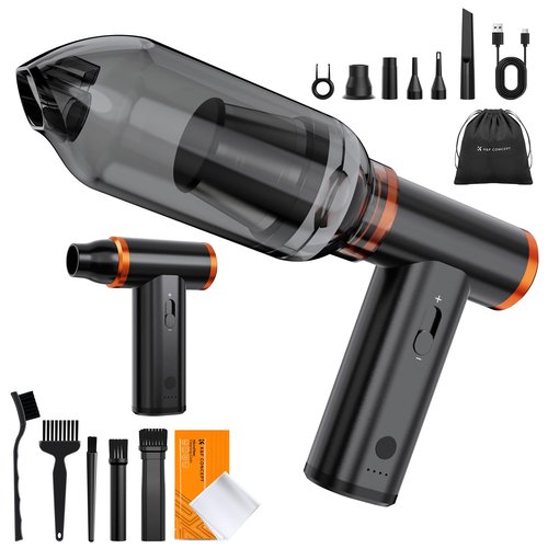 K&F Concept Electric Compressed Air Duster|300000RPM Vacuum Cleaner|3 Gear Adjustable|Super Wind Power| Rechargeable Brushless Motor|for Deep Computer Clean, Keyboard, Car, Home,Outdoor