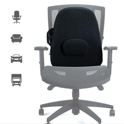 ObusForme Lumbar Support Pillow for Chair | Lower Back Backrest Cushion | Adjustable Lumbar Pad | Proven Back Pain Relief | Home, Office or On-The-Go