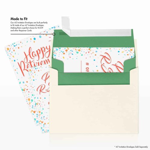 LUXPaper A2 Invitation Envelopes | Peel & Press | 4 3/8" x 5 3/4" | Holiday Green | 60lb. Text | 250 Qty