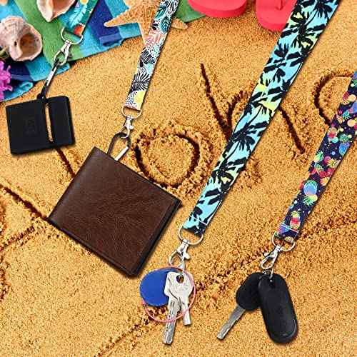 48 Sets Cruise Lanyard for Ship Cards Bulk Hawaii Carnival Lanyards with ID Holder Aloha Cruise Accessories Set Lanyard Waterproof Card Holders for Badge Key Card Women Men Essentials