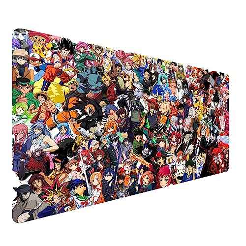 Extended Large Gaming Mouse Pad, Full Desk Keyboard Mouse Pad, XXL Bigmouse Pad with Anime, Waterproof and Anti-Skid for Office Desk Decor (31.5¡¿11.8¡¿0.1 inch)
