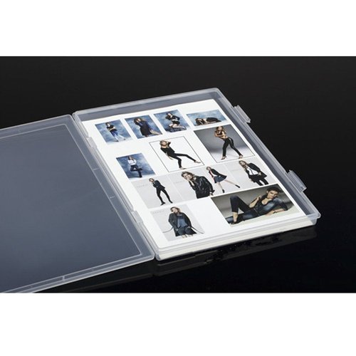 Portable A4 File Box Transparent Plastic Box Office Supplies Holder Document Paper Organizers Case PP Storage Collections Container Magazine Organizers Box Case 2pcs (11.8 x 8.3 x 0.8inch)