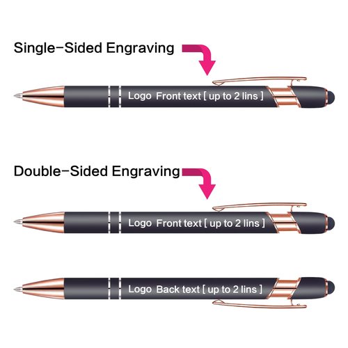 Bulk Custom Personalized Pens with Name & Logo Printing Perfect for Business, Graduation Gifts & Party Events 12 to 1008 Pieces Pack Ballpoint Pens