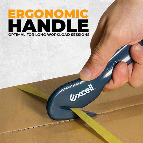 WOD SD-259B Disposable Handy Cutter Package Opener, Stretch Film Shrink Wrap Safety Box Cutters & Strapping Speedy Safety Cutter - Ideal for Office & Commercial Use (Pack of 12)
