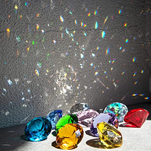 10pcs Multi 40mm Crystal Diamond Paperweights Fake Diamonds - HDCRYSTALGIFTS